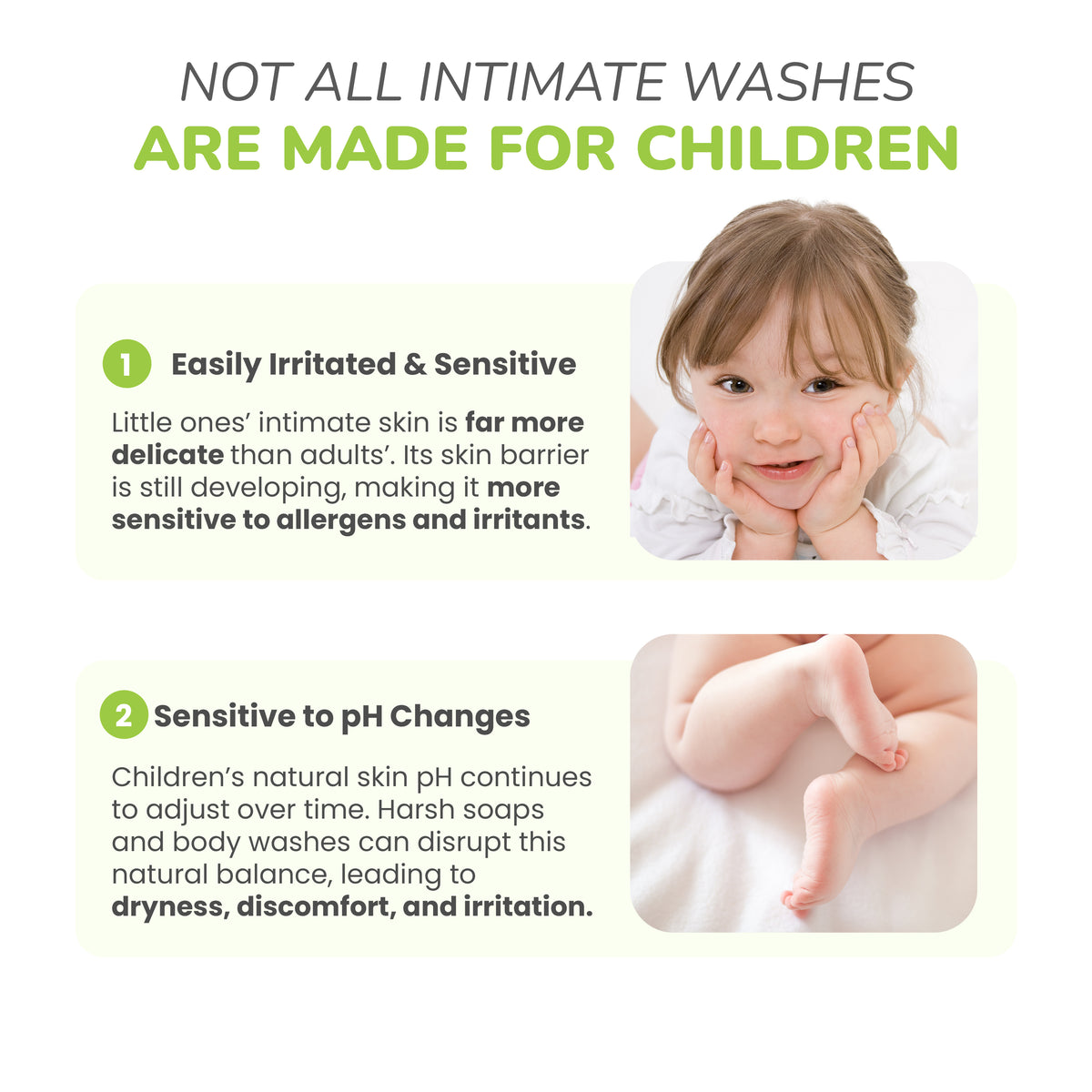 Gentle Bottom Wash for Delicate Skin (2+ Years)