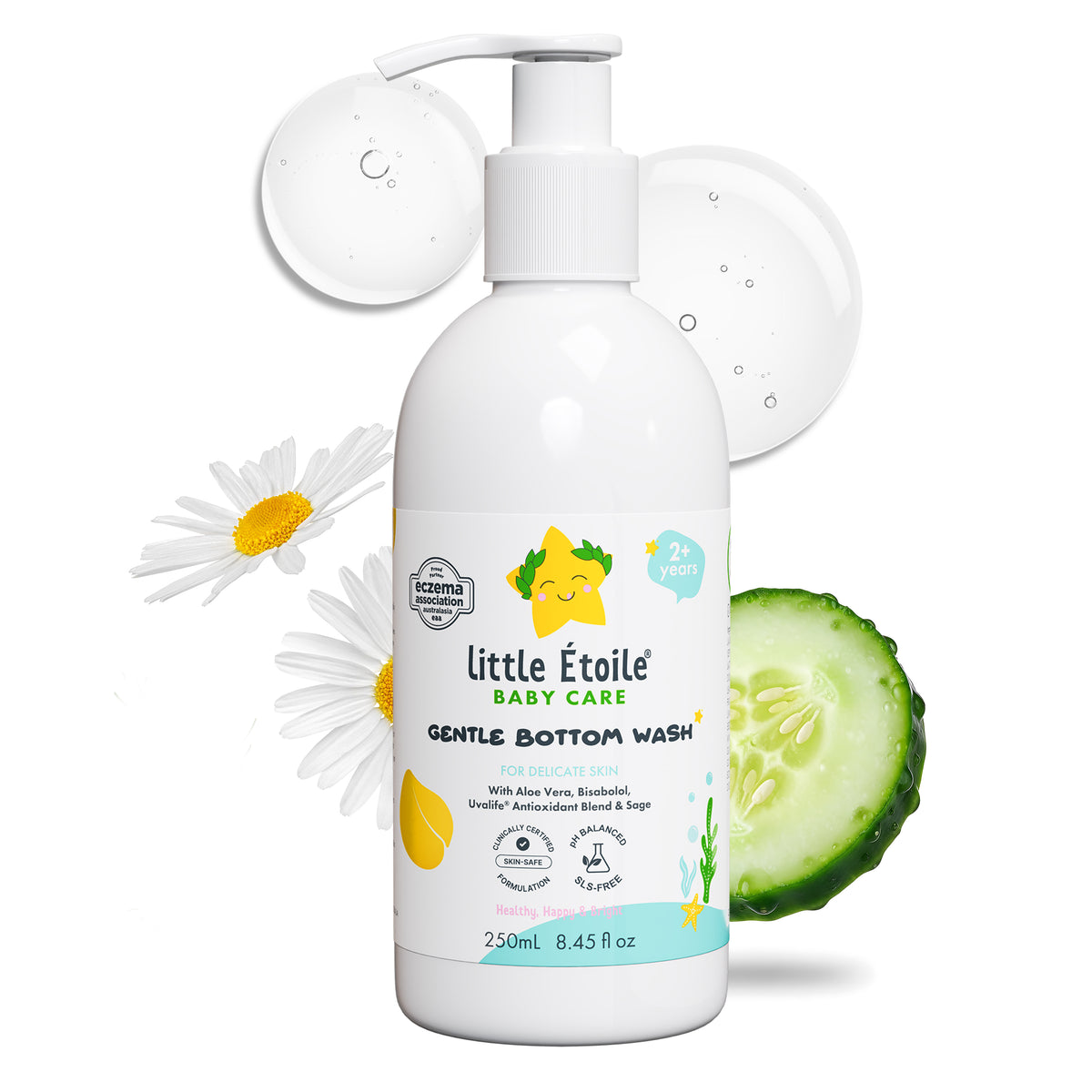 Gentle Bottom Wash for Delicate Skin (2+ Years)