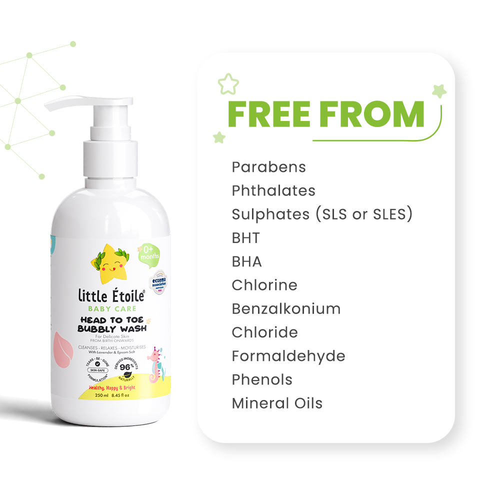 Head to Toe Bubbly Wash for Delicate Skin (0+ Months) (Free Gift)