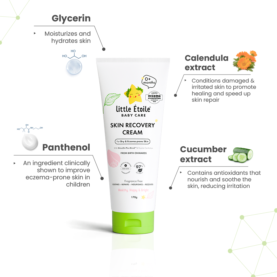 Skin Recovery Cream For Dry & Itchy Skin 170g (0+ Months) (Free Gift)
