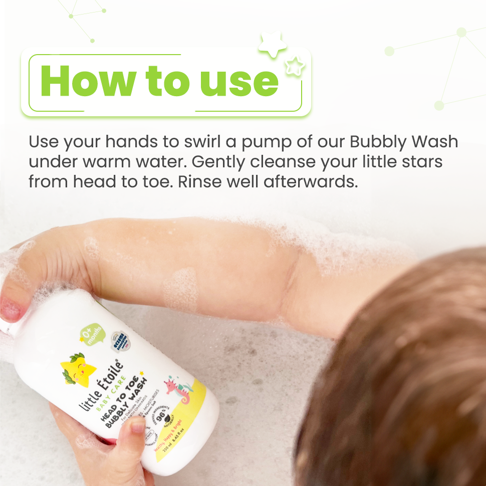 Head to Toe Bubbly Wash for Delicate Skin (0+ Months) (Free Gift)