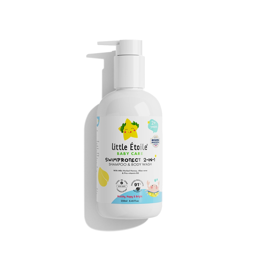 SwimProtect 2-in-1 Shampoo & Body Wash, Chlorine Removal, for 2+ Years