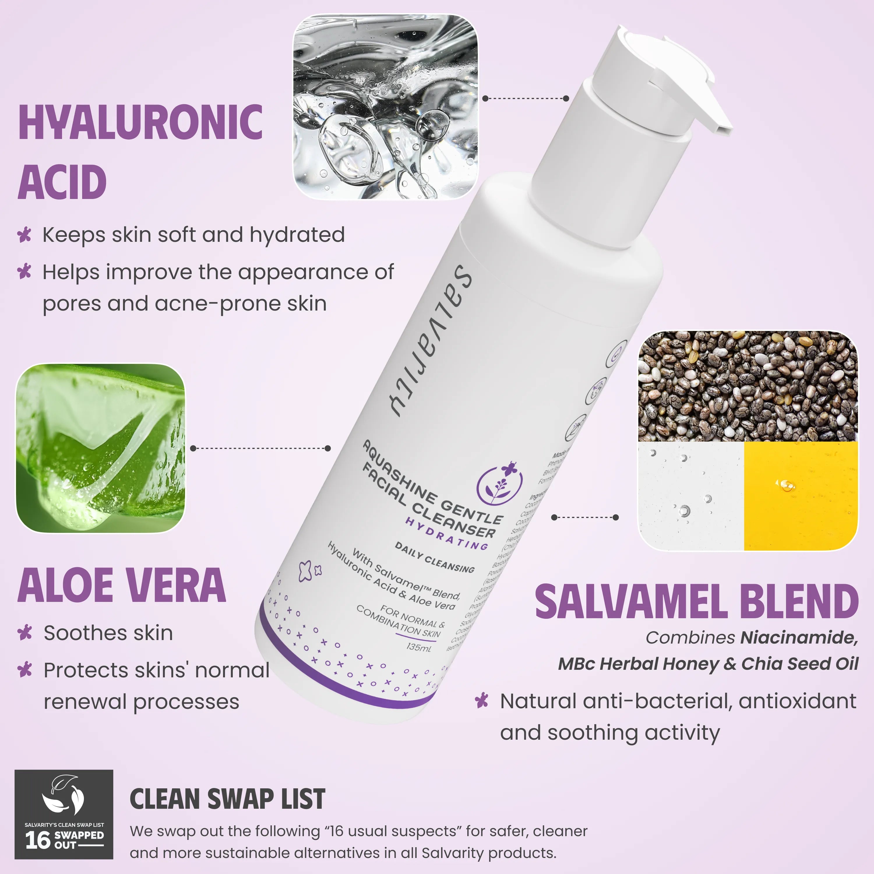 AquaShine Gentle Facial Cleanser