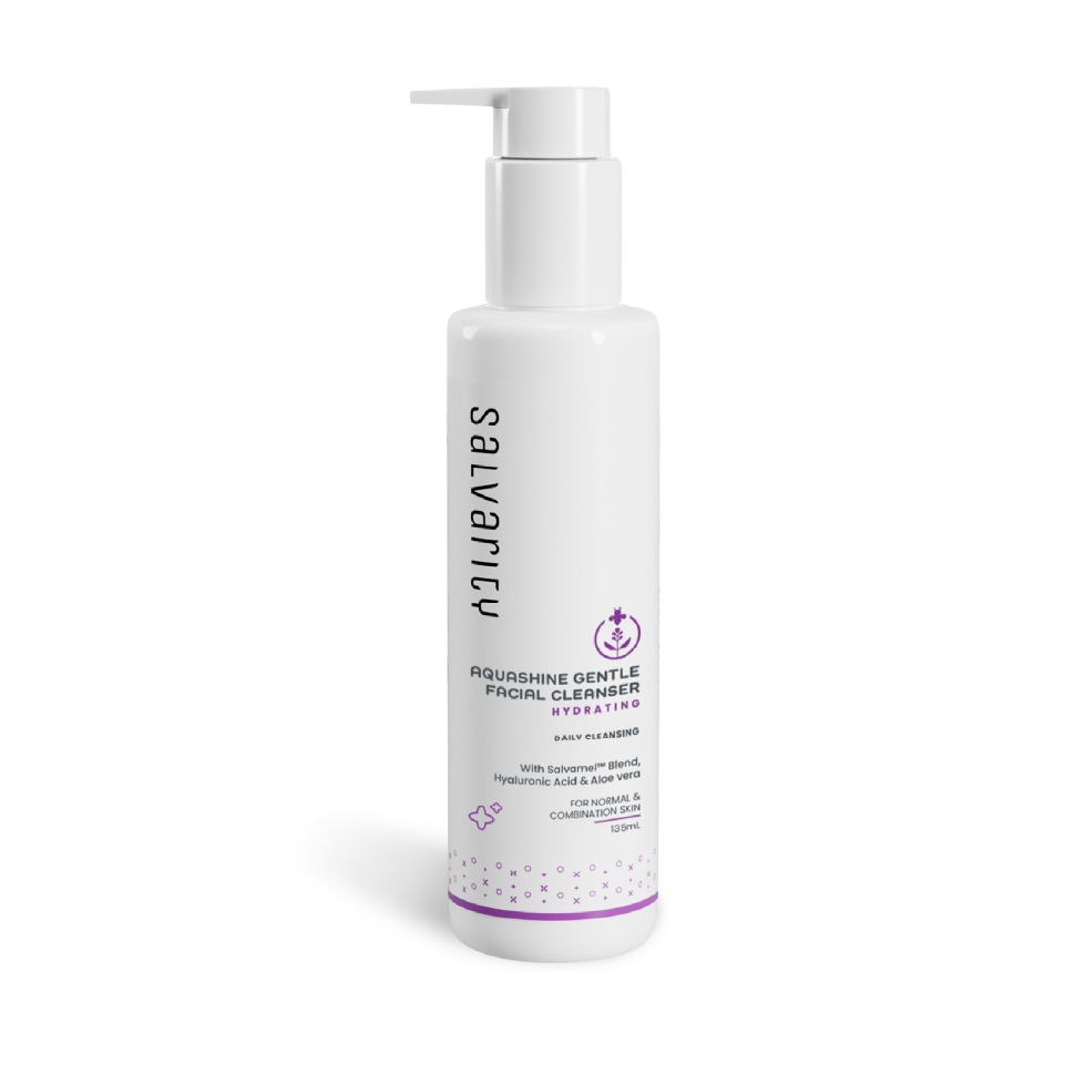 Salvarity AquaShine Gentle Facial Cleanser front package