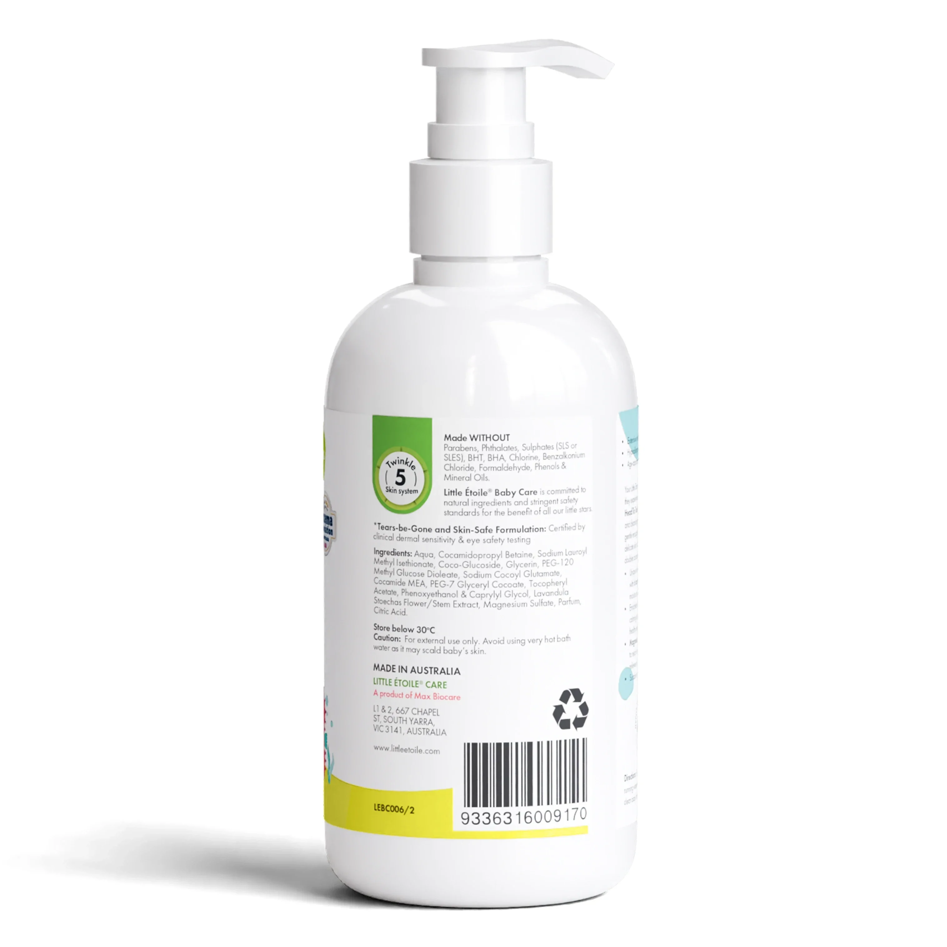 Head to Toe Bubbly Wash for Delicate Skin (0+ Months)