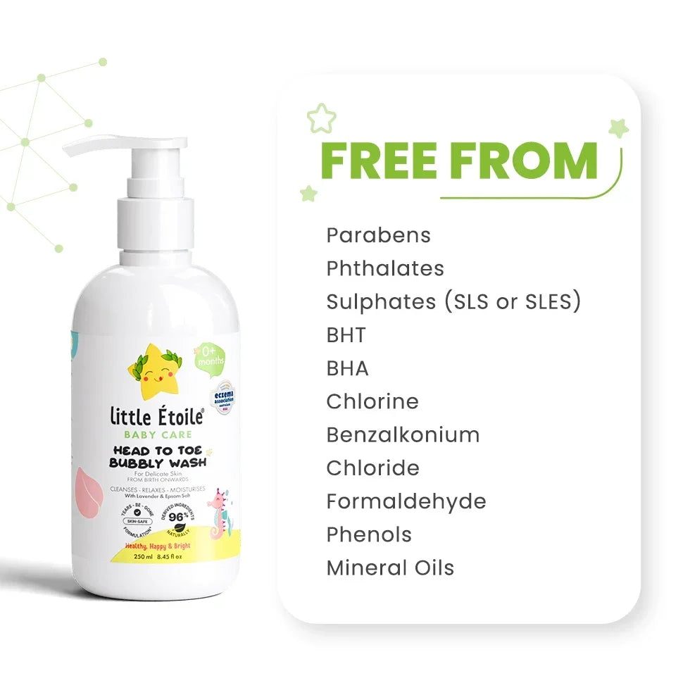 Head to Toe Bubbly Wash for Delicate Skin (0+ Months)