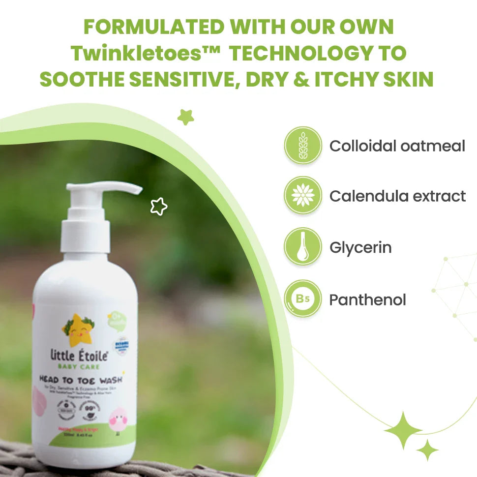 Head To Toe Wash For Dry & Itchy Skin (0+ Months)