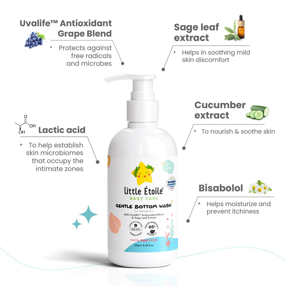 Gentle Bottom Wash for Delicate Skin (2+ Years)